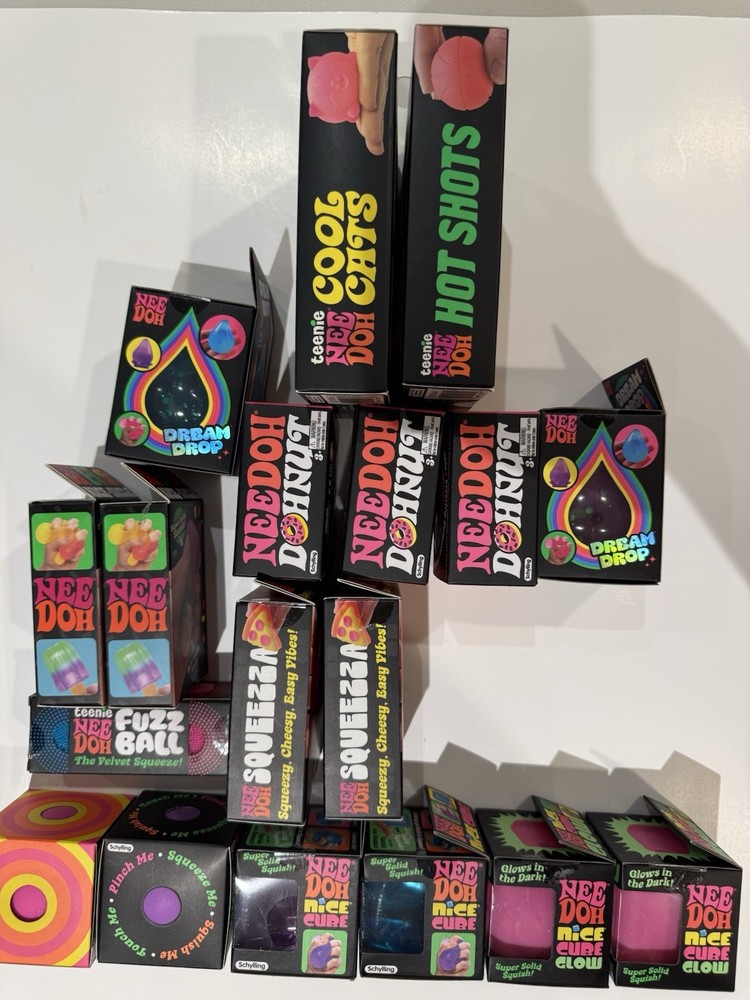 TRENDING!! Mega Needoh Pack - Includes 18 Needohs Never Opened And Authentic