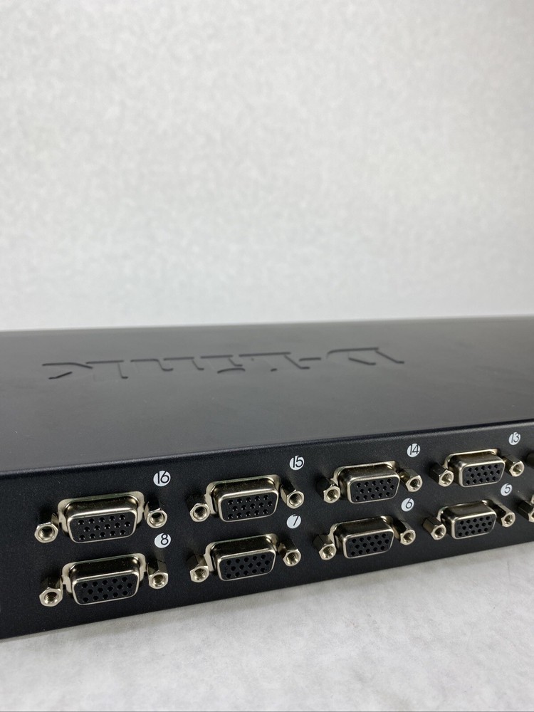 D-Link KVM-450 16 Port KVM Switch PS/2 Stackable NOS