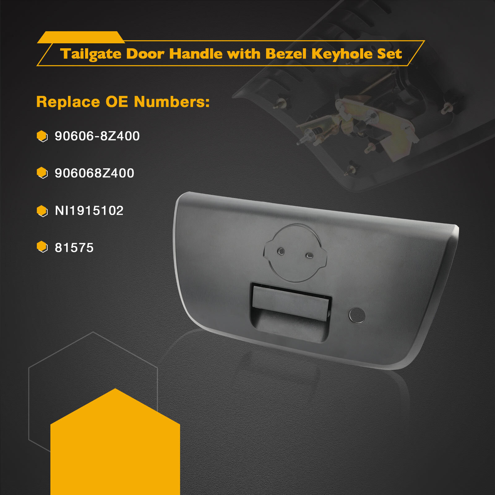 90606-8Z400 Exterior Tailgate Door Handle For 2001-04 Nissan Frontier 906069Z400