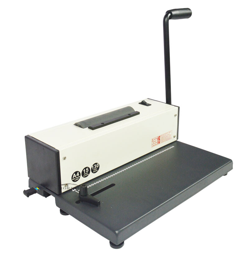 Intbuying 110V Desk Calendar Notebook Maker Plastic Spiral Coil  Binding Machine