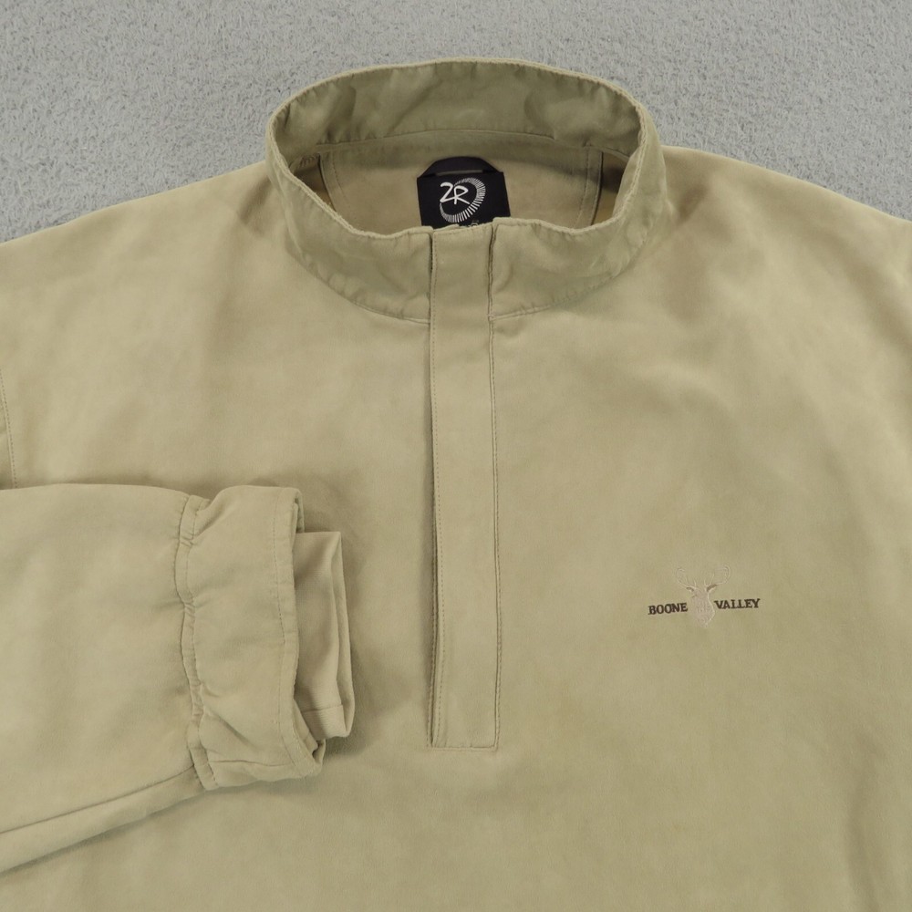 Zero Restriction Jacket Mens XL Micro Suede Quarter Zip Windshirt Golf Pullover