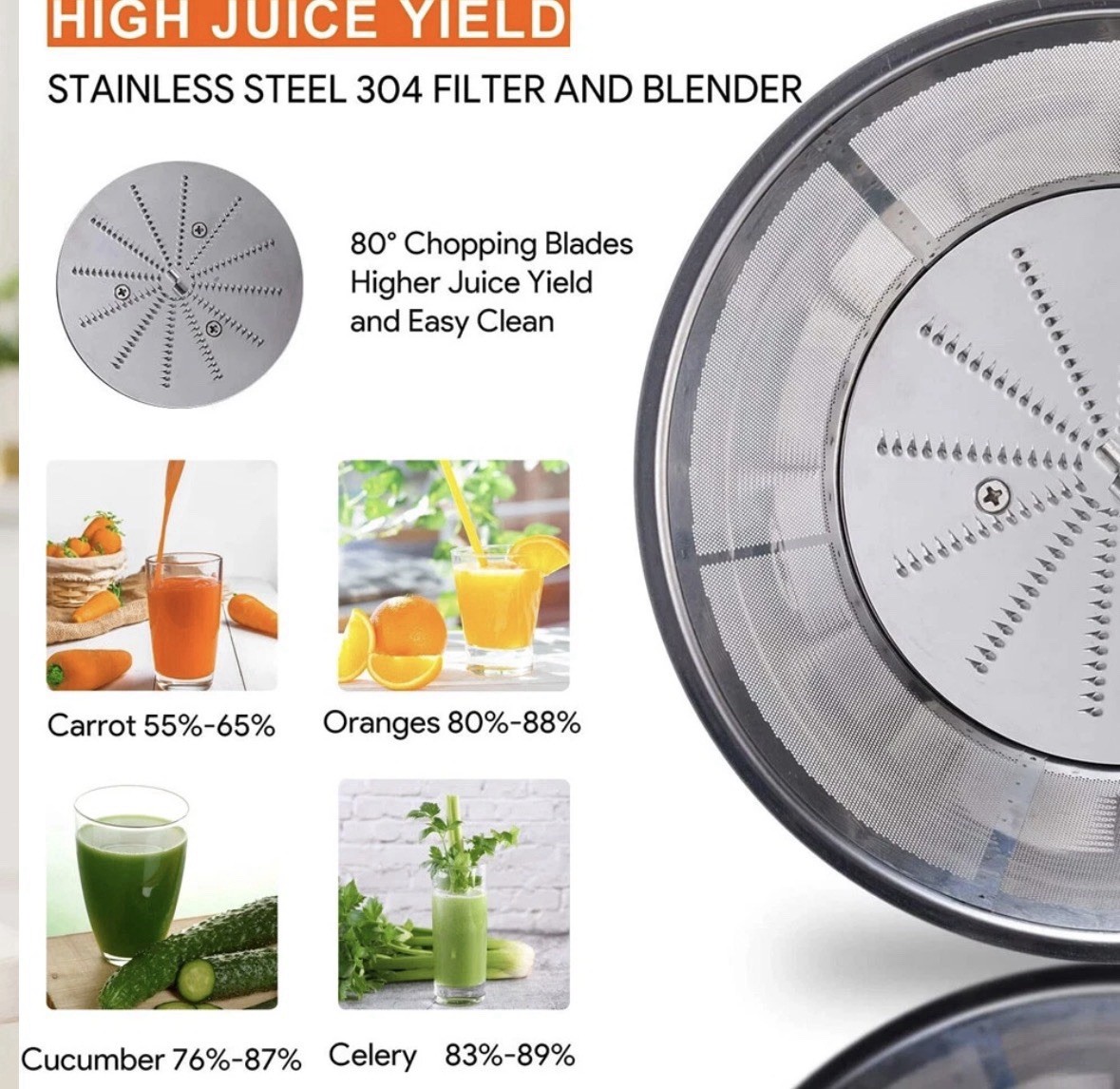 1000W Electric Juicer Fruit Vegetable Blender Juice Extractor Citrus Machine
