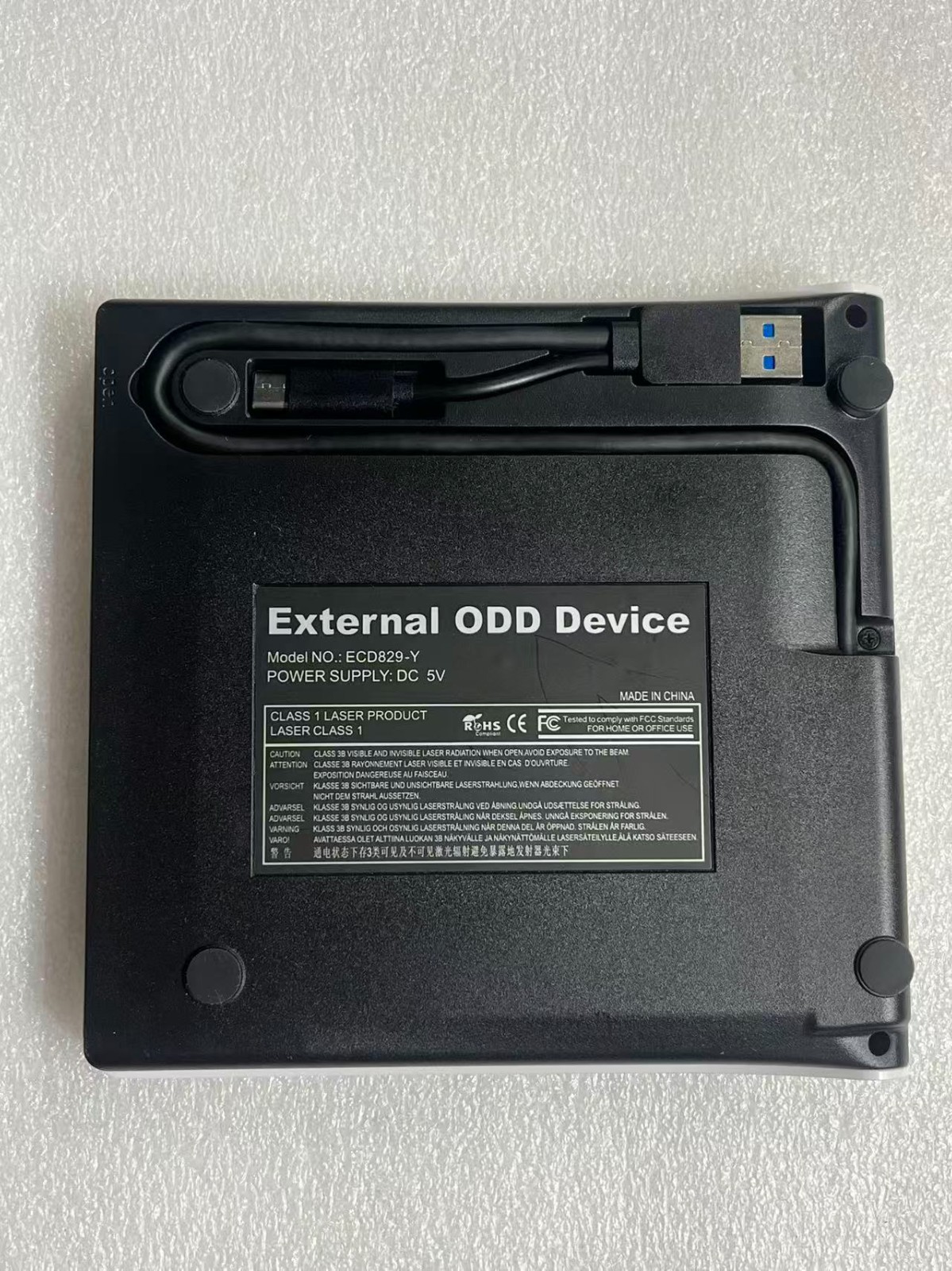 External DVD Drive USB 3.0 Type-C CD ROM Burner Writer for Laptop PC,Roofull