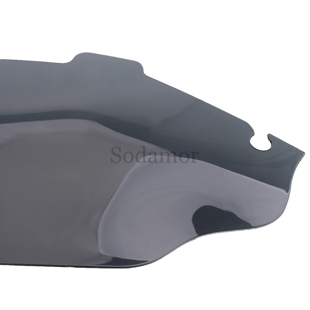 6" Smoke Wave Windshield Windscreen For Harley Touring Electra Glide 1996-2013