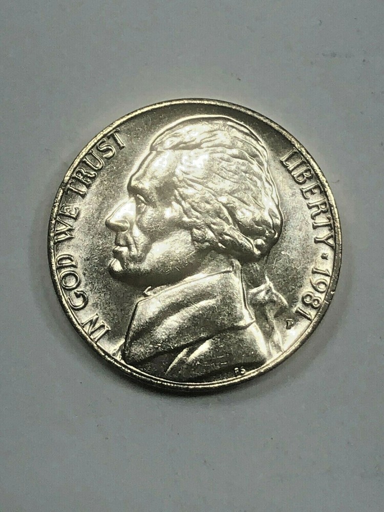 1981 P&D Set - Jefferson 5 cent - Uncirculated