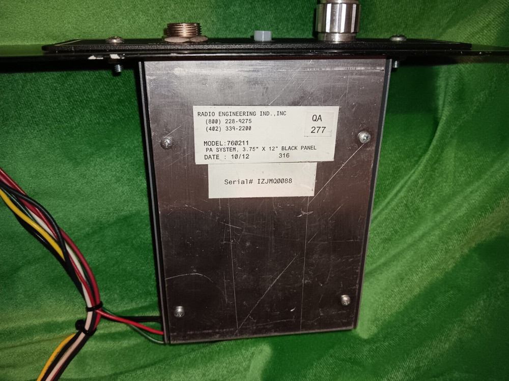 Radio Engineering Ind Inc Single Channel Unit Model : 760211 PA System .