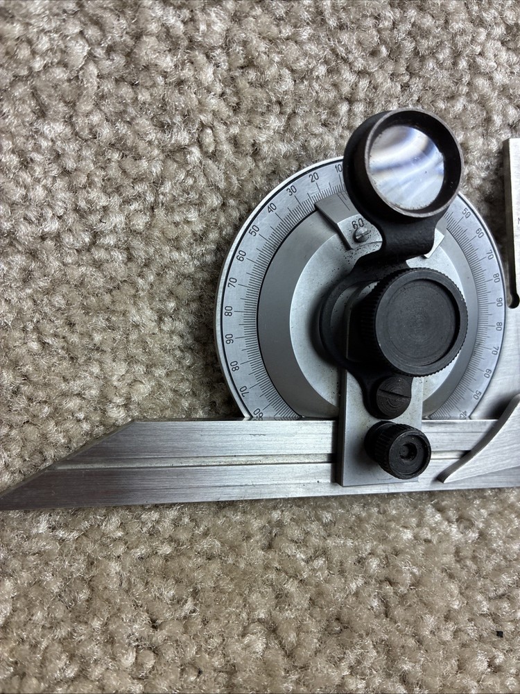 VIS UNIVERSAL BEVEL PRECISE PROTRACTOR SQUARE W/ FINE ADJUSTMENT 12" BLADE