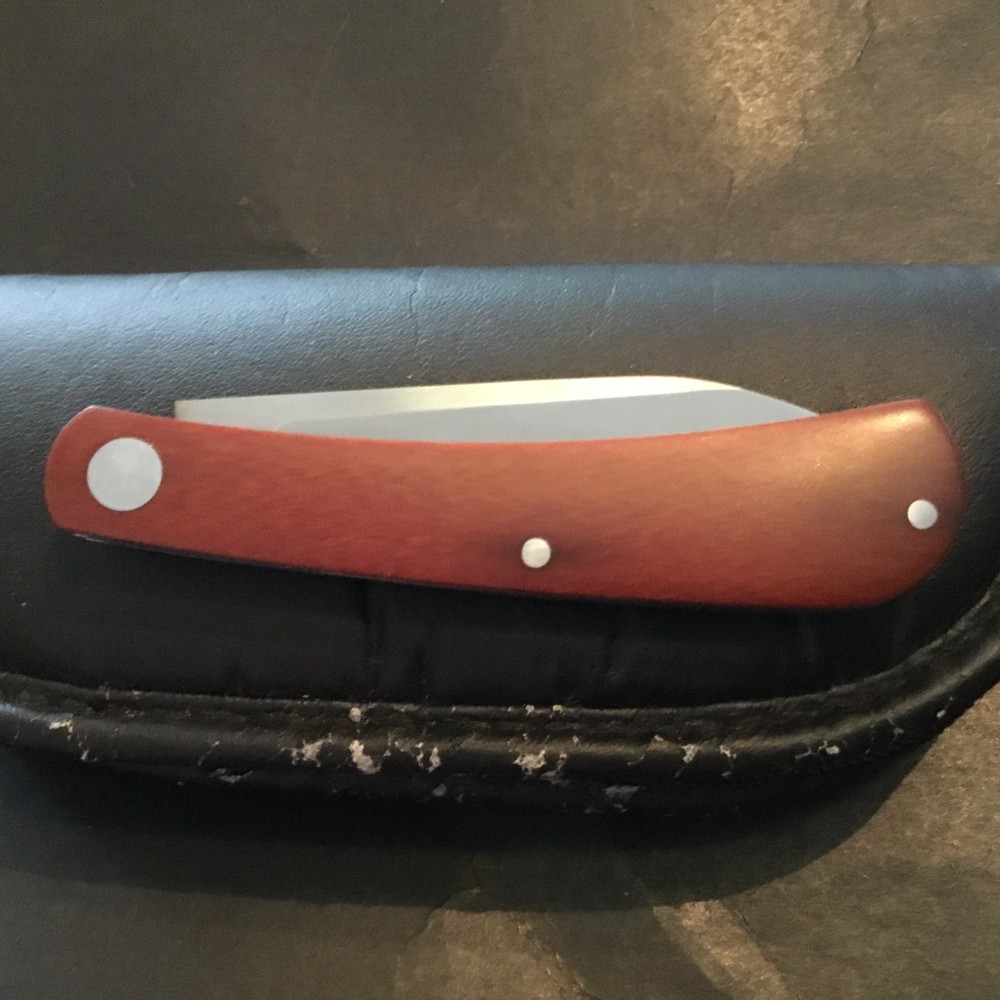 Custom Jeffery Mitchell 2 Bld Trapper Slipjoint Folder Folding Knife
