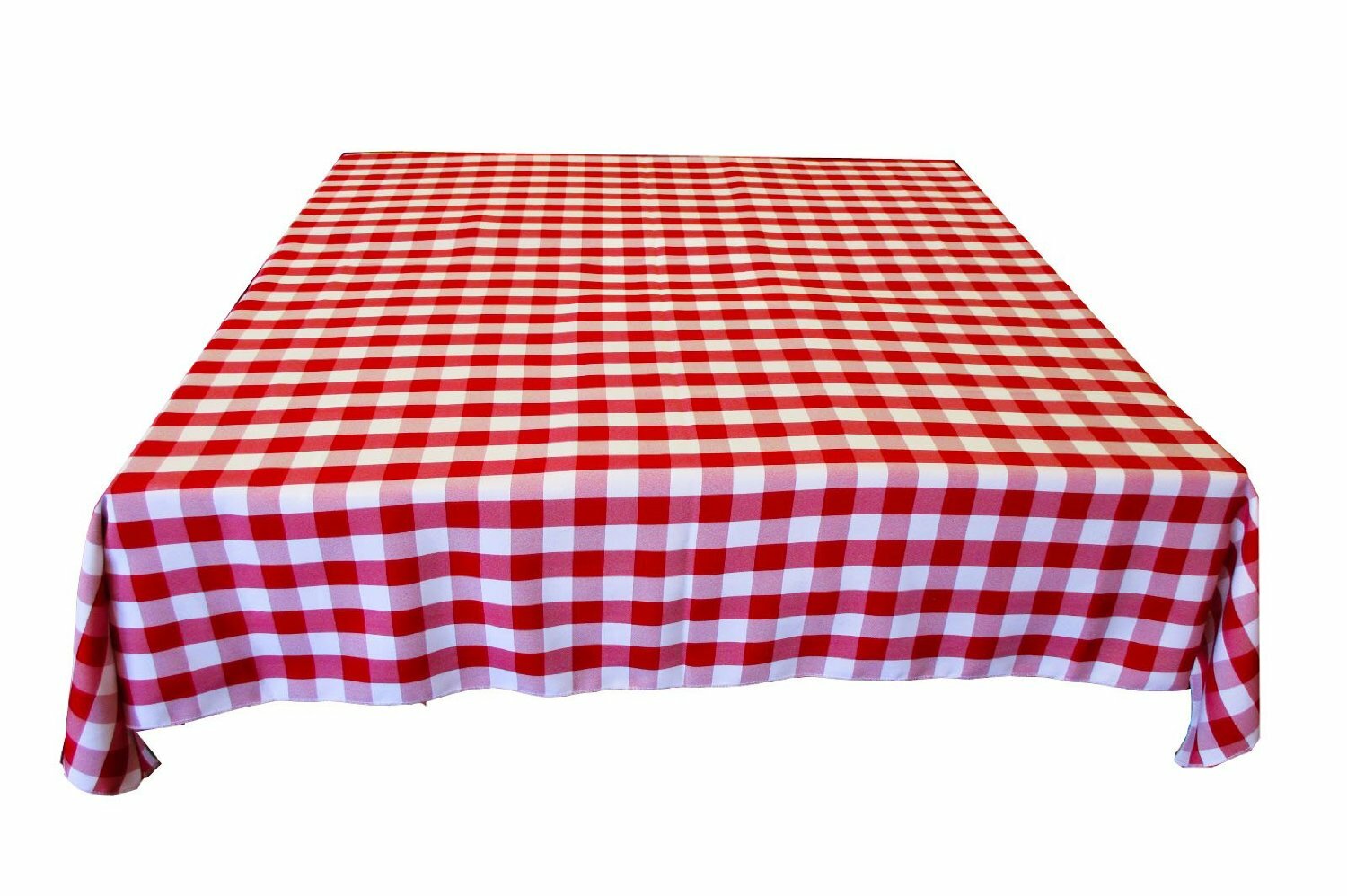 Gingham/Checkered Cotton Blend Italian Restaurant Style Tablecloth/Overlay