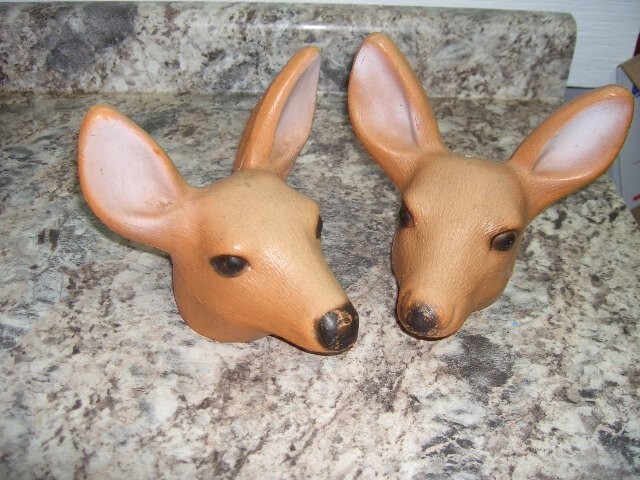 2 deer replacement blowmold blow mold heads only