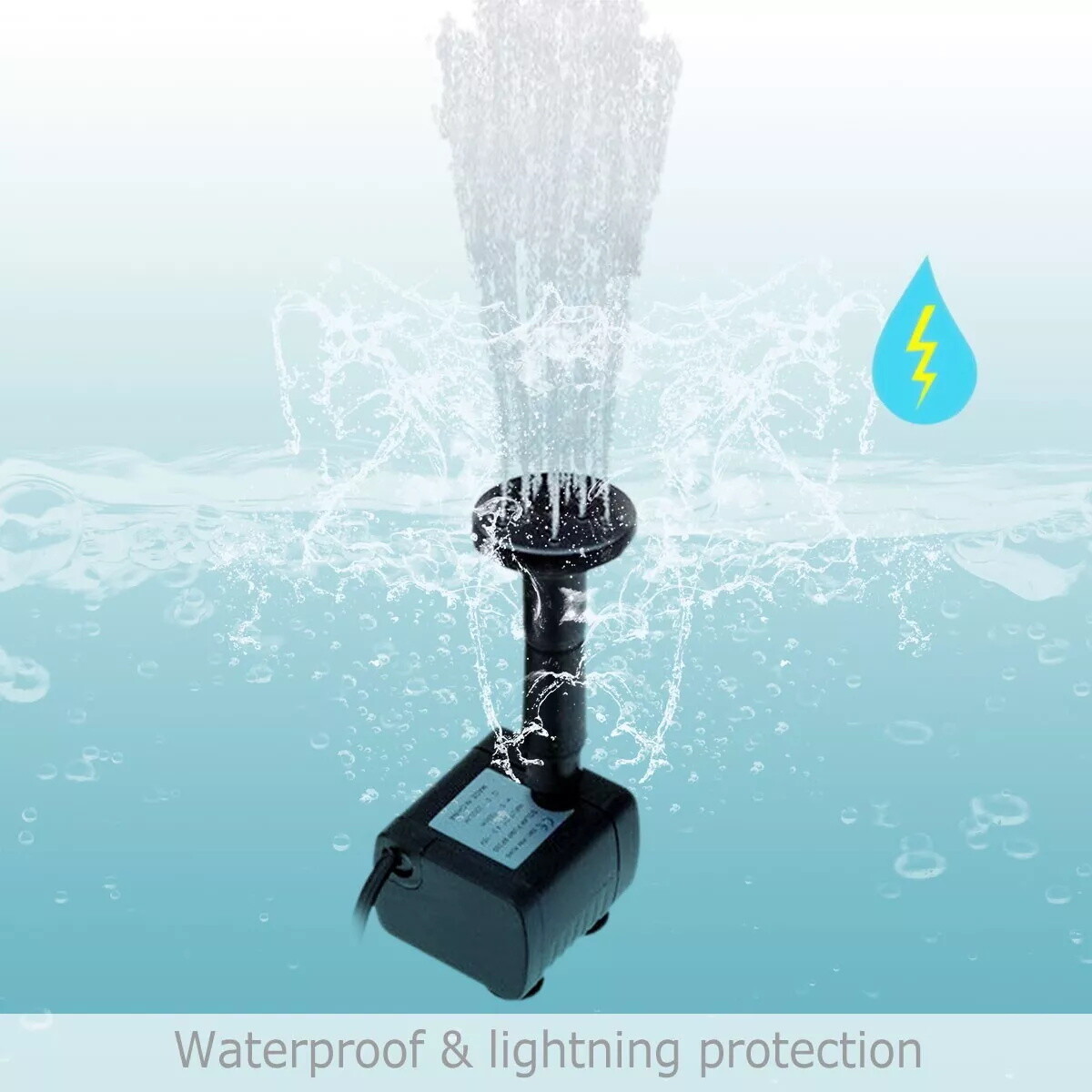 Solar Fountain Submersible Floating Water Pump Bird Bath Pond Garden Decor