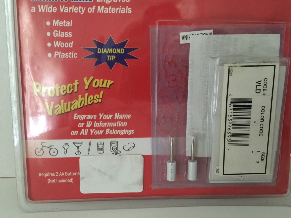 Mark It Mine Personal Engraving Kit New In Package