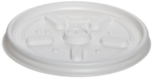 Dart Round Vented Cup Lid White, Plastic | 1000/Case