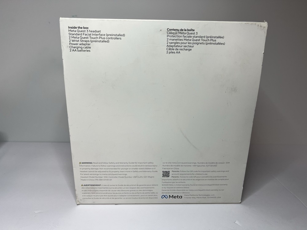 Meta Quest 3 VR Headset - 128GB