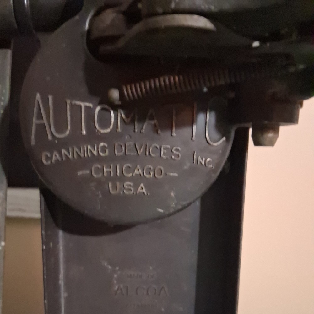 Vintage ALCOA Automatic Canning Device Master Sealer Manitowoc WI Machine
