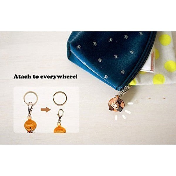Newfoundland Leather Dog Keychain