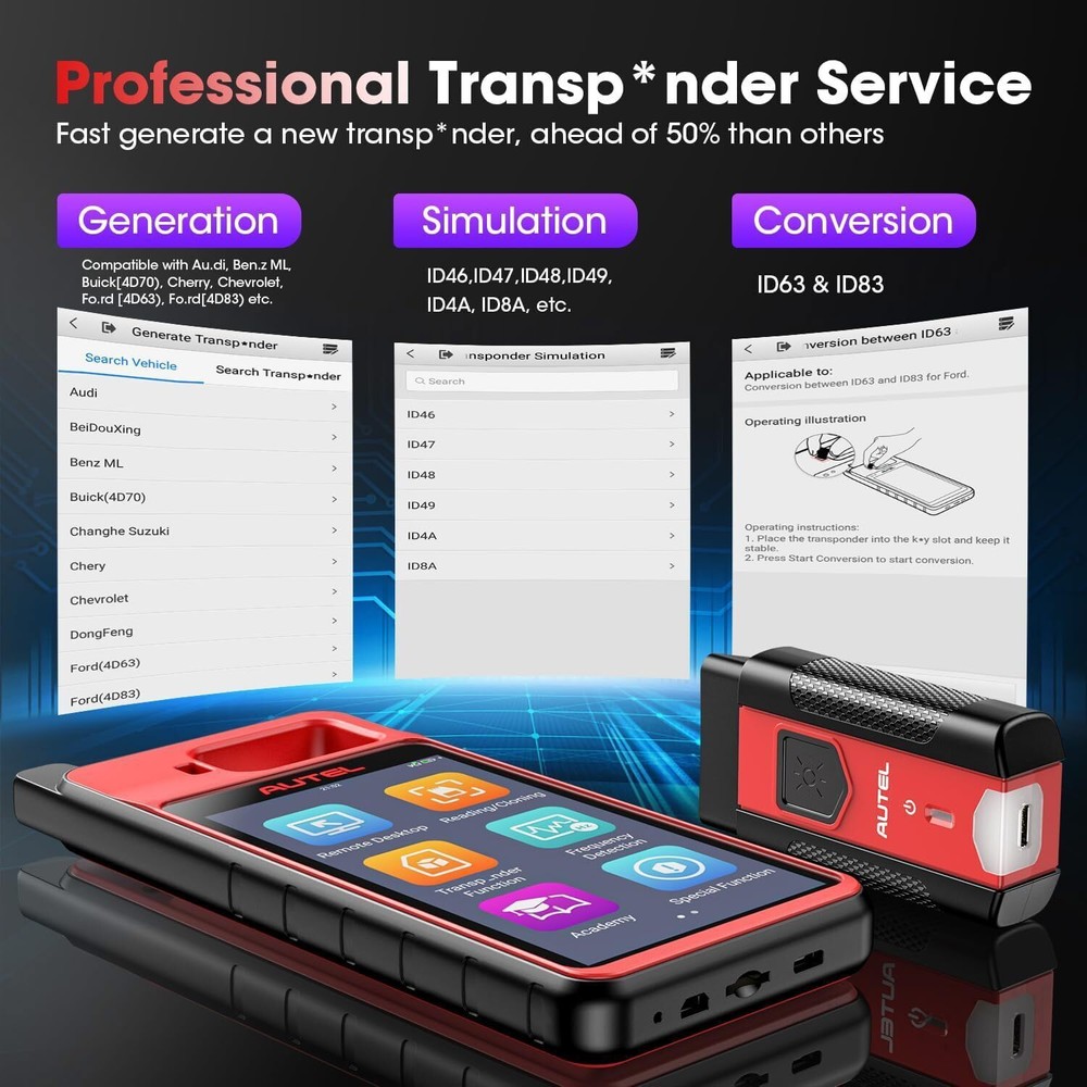 2025 Newest Autel MaxiIM KM100 Key Fob Programming Tool Programmer Immobilizer