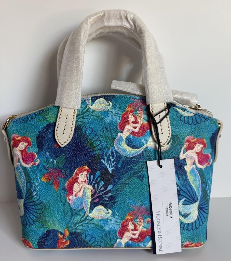 Disney Dooney & Bourke The Little Mermaid Satchel Crossbody Handbag NWT