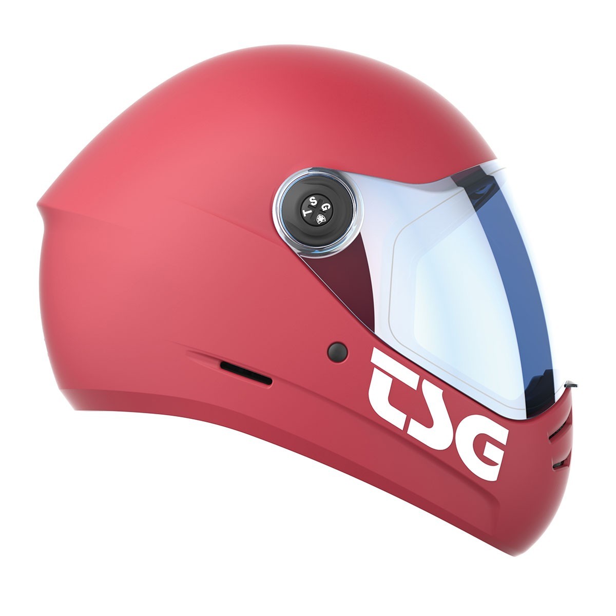 TSG Pass 2.0 Full Face Helmet , Downhill Skateboarding, L (58-60 cm), Gentle Red