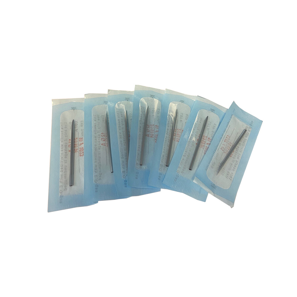 Piercing needles Straight 2" sealed and Sterilized individually pack Box 100