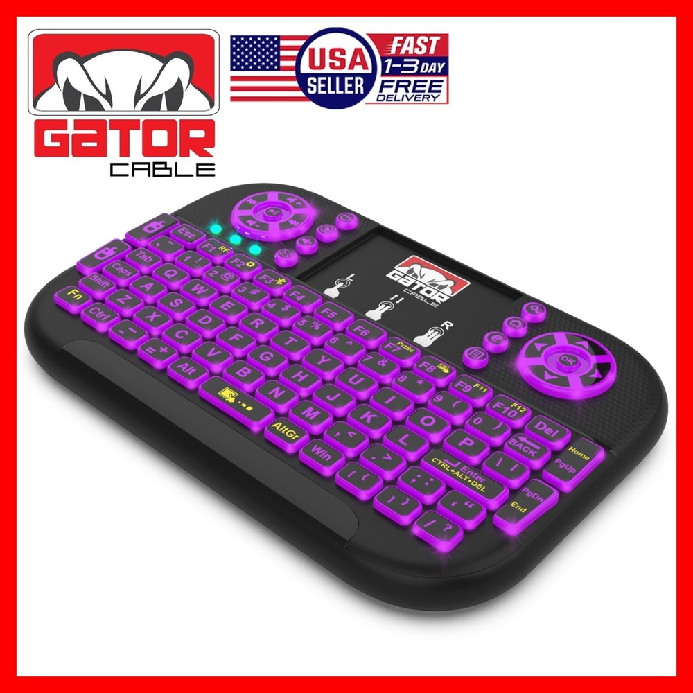 Mini Wireless Bluetooth Keyboard Remote Touchpad Smart-TV Android TV PC Backlit