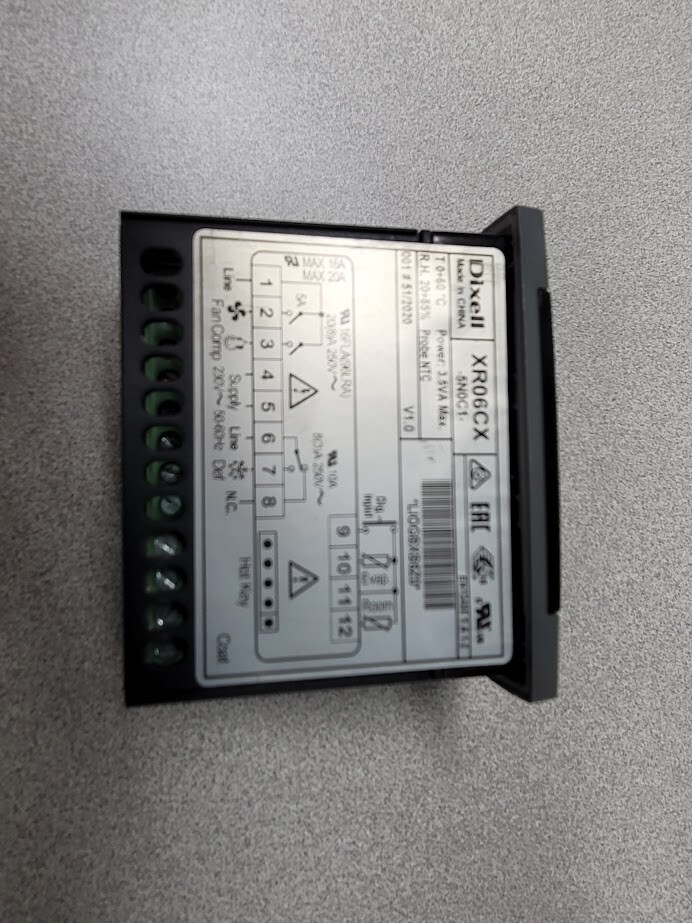 Dixell XR06CX-5N0C1Refrigerator DigitalTemp.Controller230V-Panel,Probes,Brackets