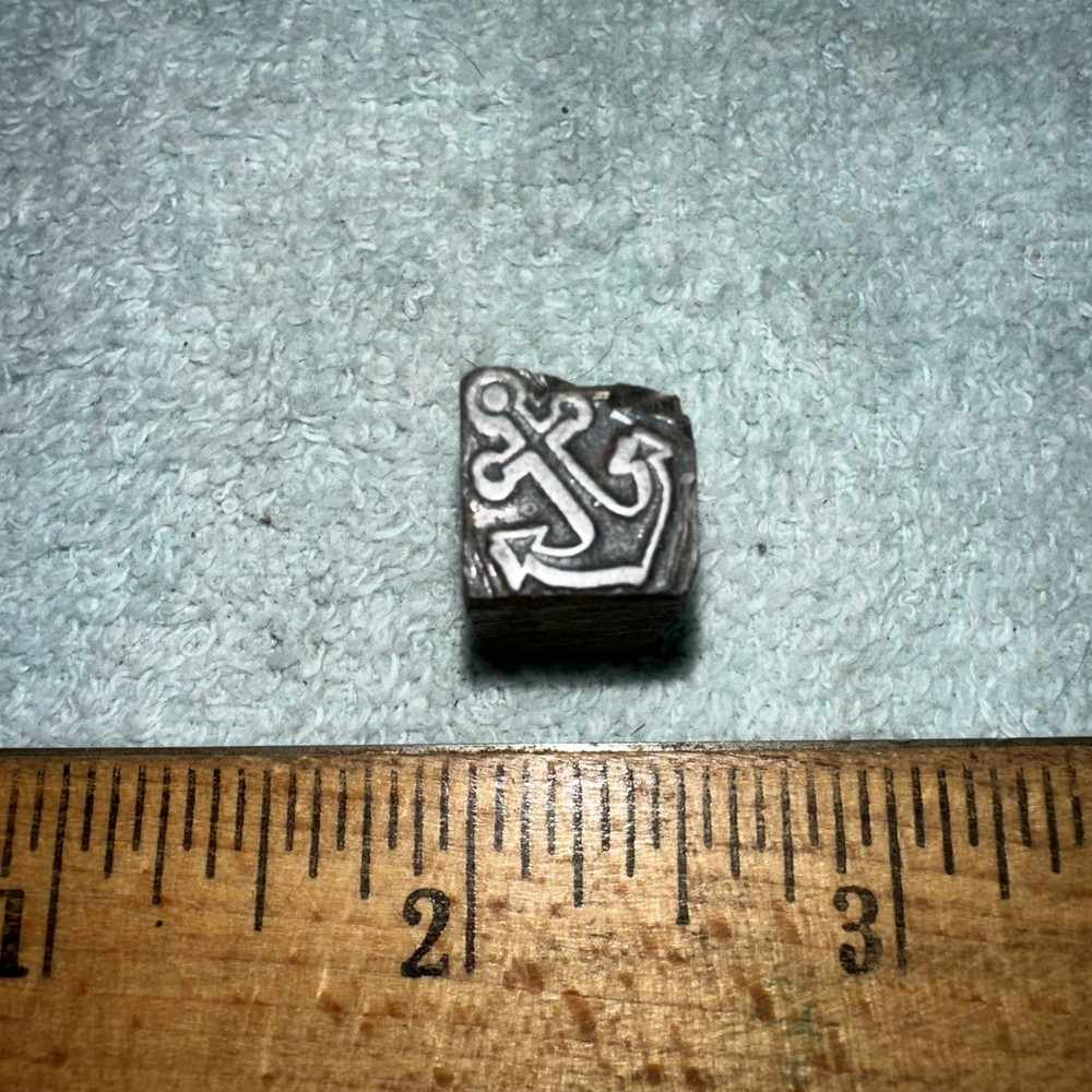Printing Block “ Anchor “ Lead Face. Nice Image