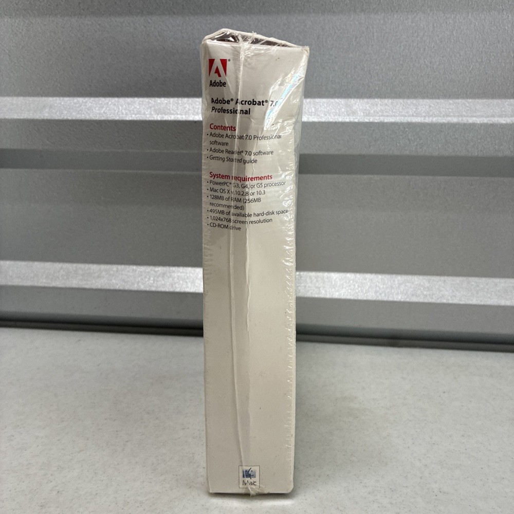 Adobe Acrobat 7.0 Professional For Mac (Upgrade VERSION) *NOS/ Sealed