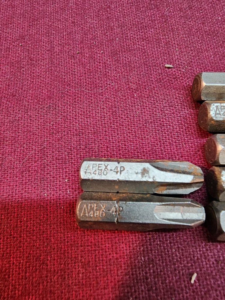 Apex 480 Hex Insert Bits Phillips #1,2,3,4 (16pcs)