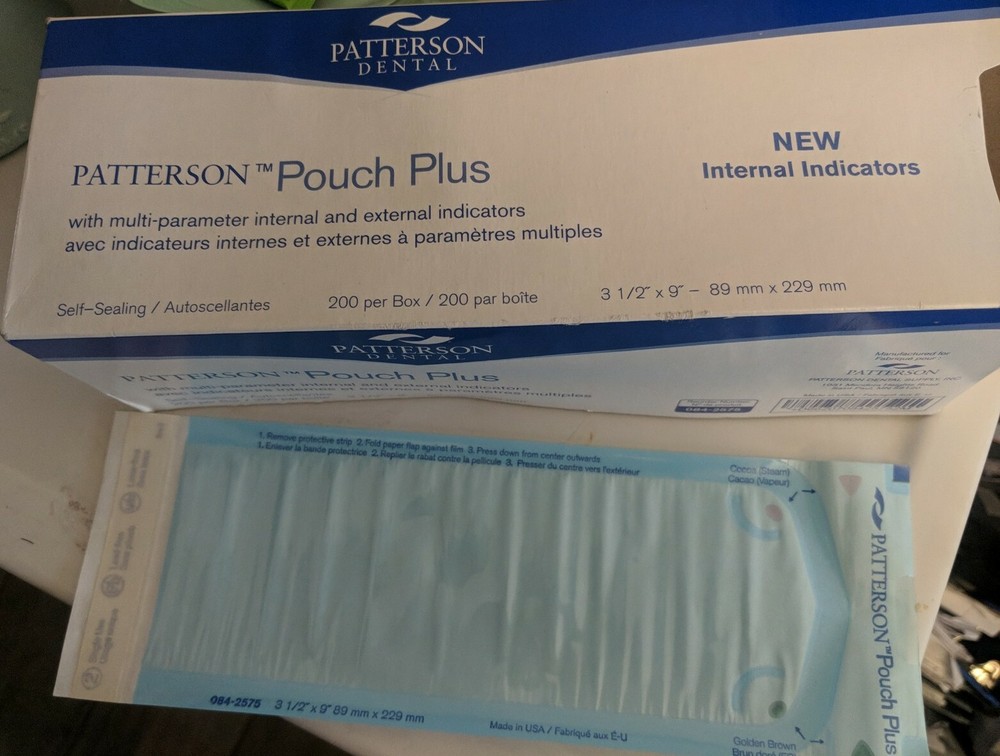 Patterson Pouch Plus Model No. 084-2575..150 ct open box