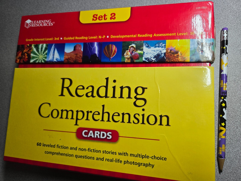 Reading Comprehension Cards – Set 2 (Learning Resources) Great for SPED~Good