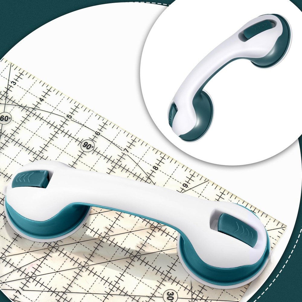 Wonderjune Suction Cup Ruler Handle for Quilting, Patchwork, DIY Sewing Tools