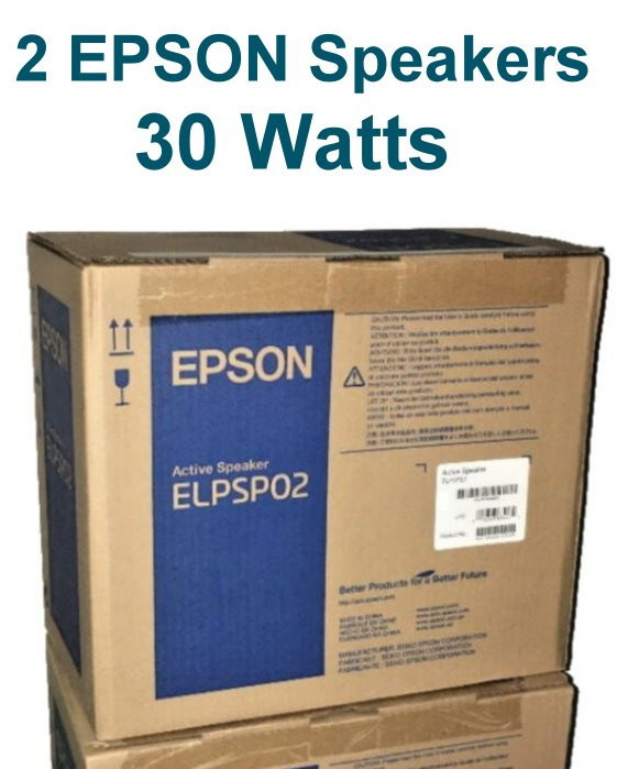 ELPSP02 Epson 2 Active Speaker System Set - 30Watts / built-in amplifiers