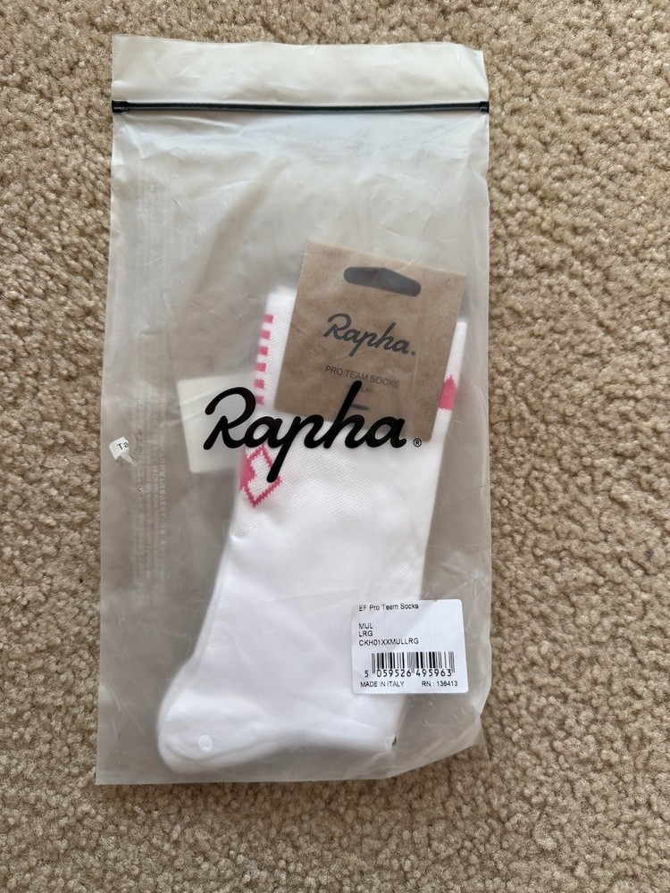 Rapha Pro Team EF 2025 Team Socks Large - NEW