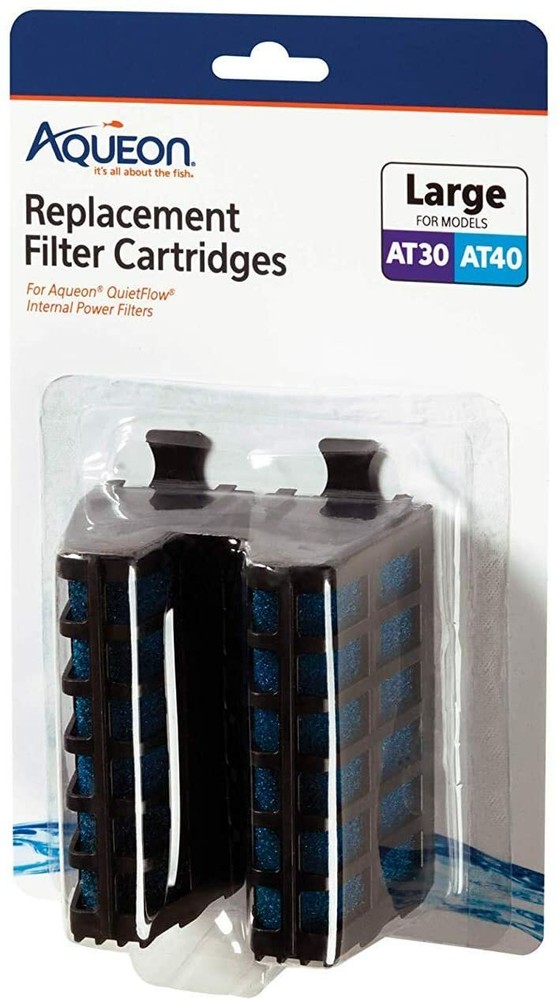 Aqueon Replacement Internal Filter Cartridges, Large, for AT330 / AT40 (2 count)