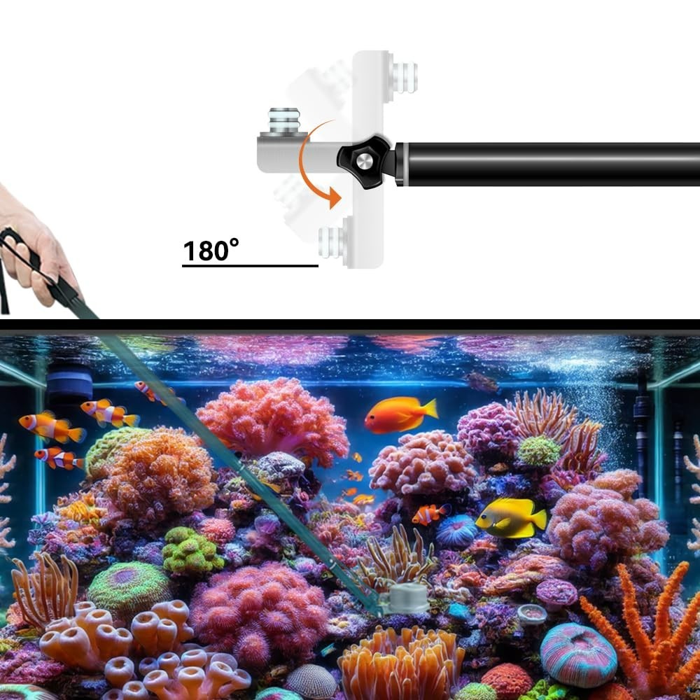 VBR-Aqua IP68 PAR Meter for Aquarium,Reef.R,G,B PAR Seperately.with a 3FT Rod