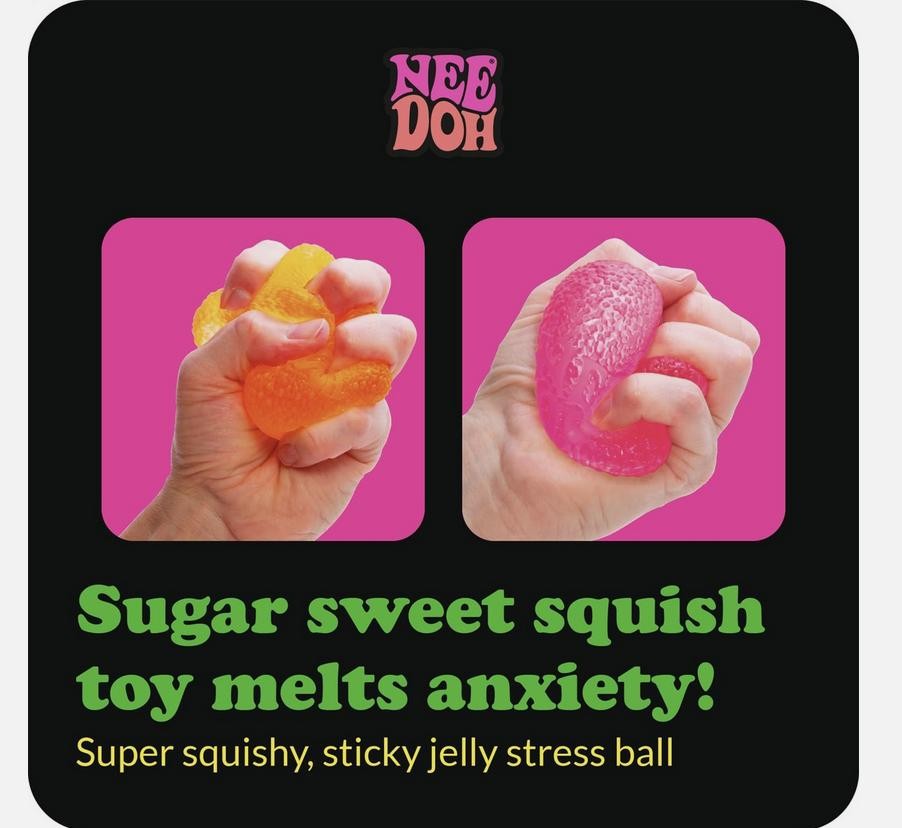 NeeDoh Gumdrop textured sensory toy purple 1pc new with box