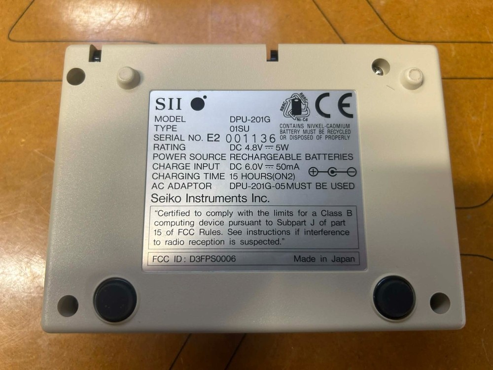 DPU-201GS Thermal Printer Seiko Instruments with charger