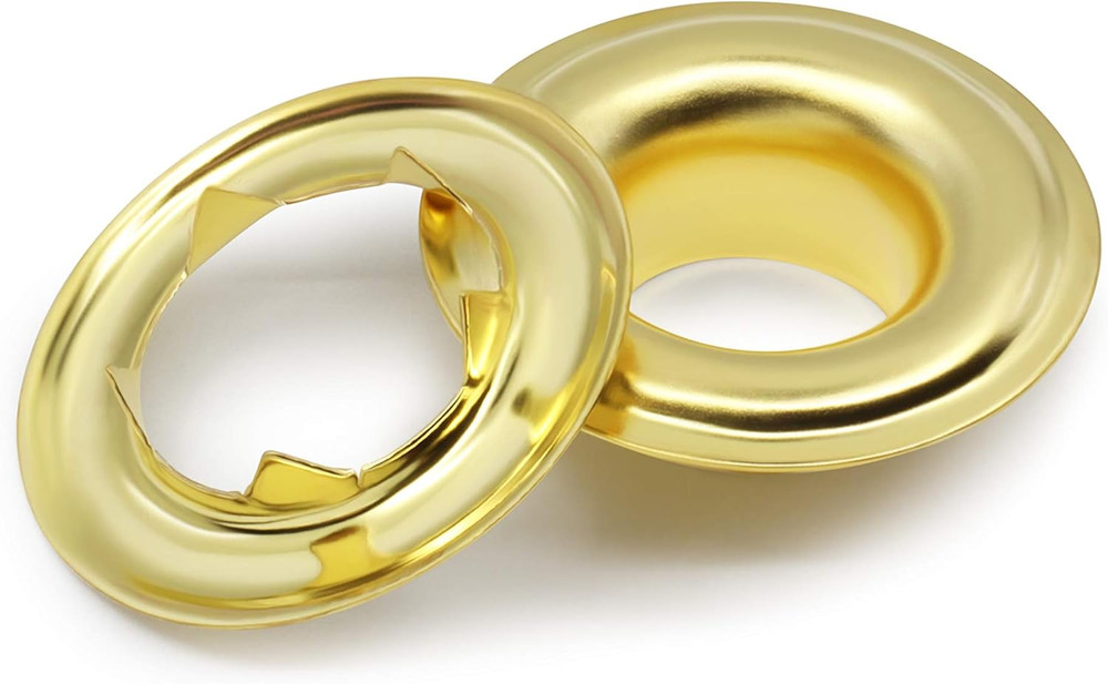 7/16" Extra-Large Eyelets with Tools, Gold, 72 Sets