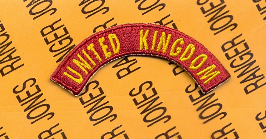 US Army Transportation Command UNITED KINGDOM 3" tab arc patch