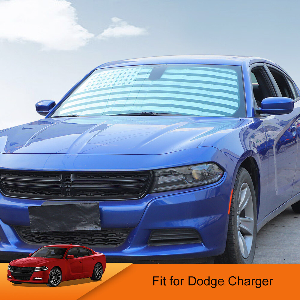 Foldable Windshield Sunshade UV Ray Reflector Visor Protector for Dodge Charger