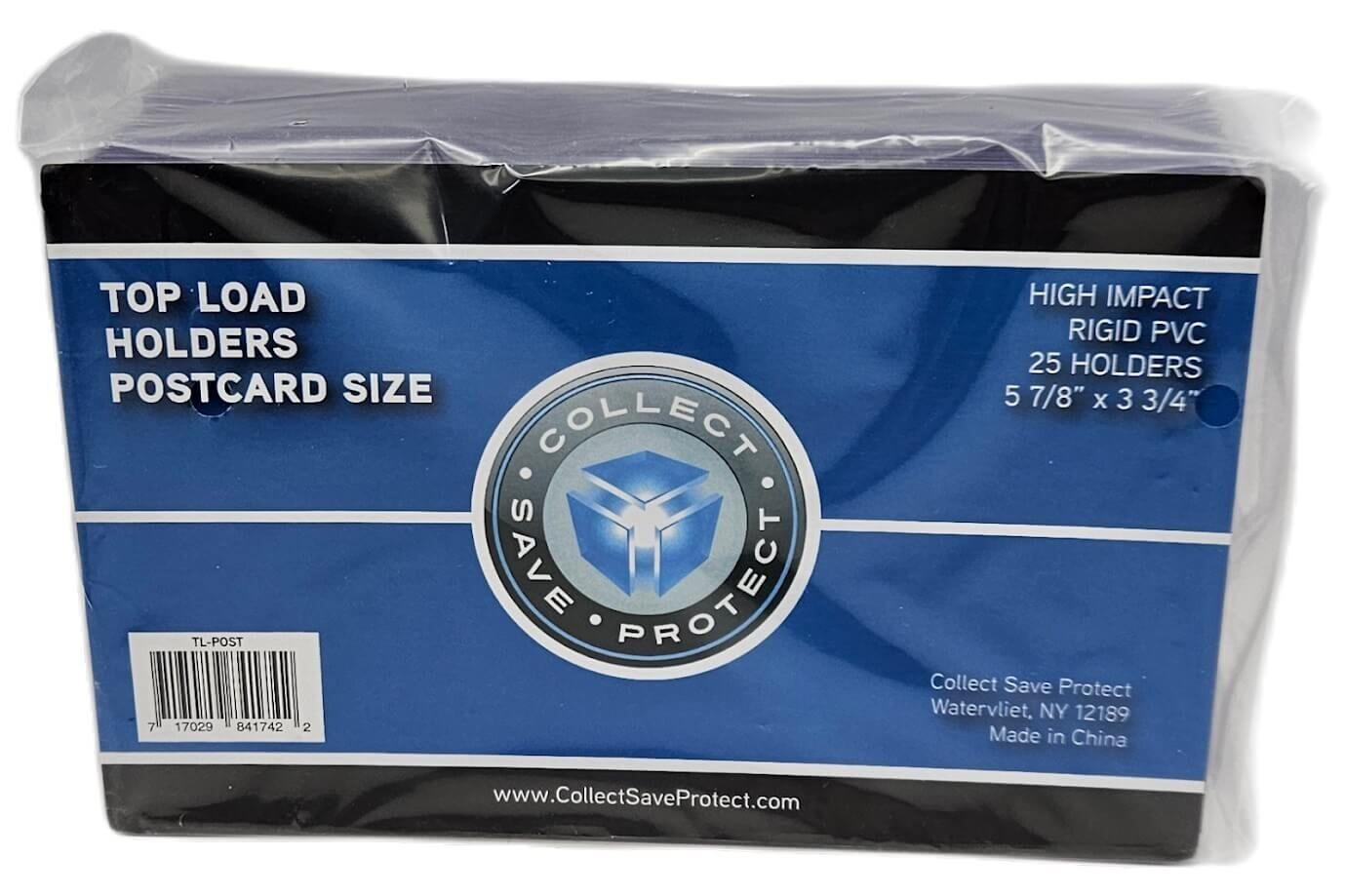 (25-Pack) CSP Postcard Size Toploaders - Rigid Topload Holders Archival Safe