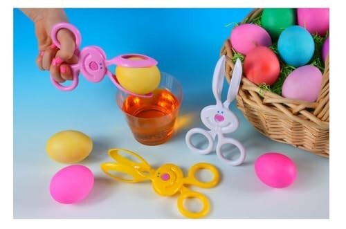 Candy Shine Easter Egg Decorating Kit with Funny Bunny Dipper - Make Your Eggs S