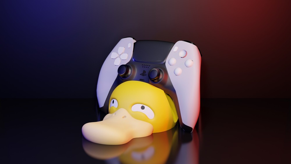 Psyduck Controller Stand | Controller Holder | Phone Holder | Game Room Decor