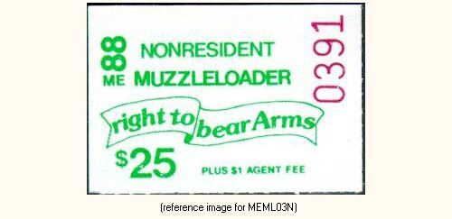 D2K Maine Muzzle-Loader Stamp 1988 $25.00