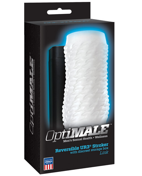 OptiMale Reversible Stroker Link ULTRASKYN Clear Dual Texture