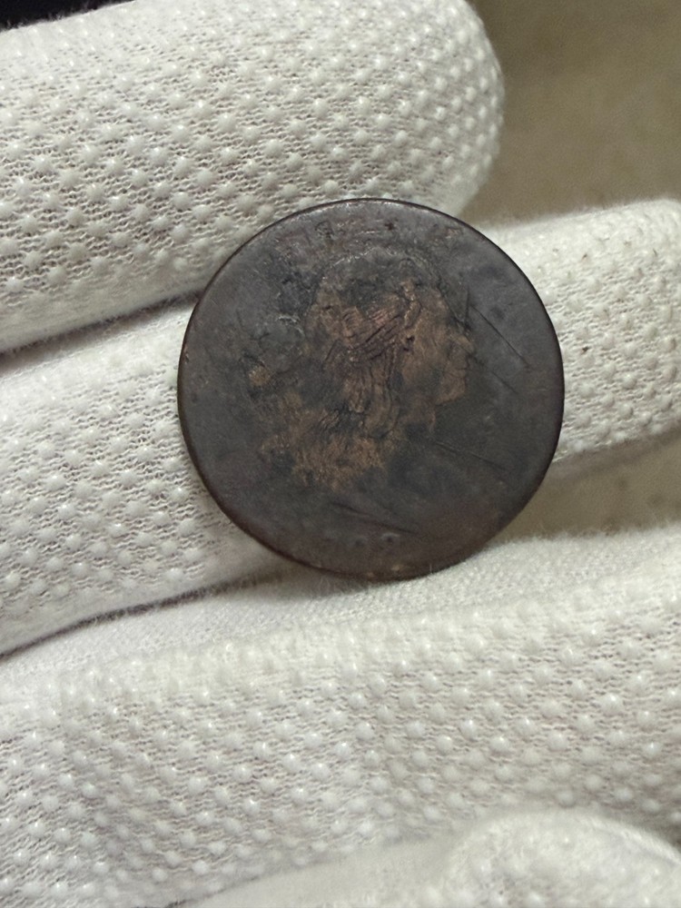 1798 Draped Bust Large Cent Old US Type Coin Nice Details