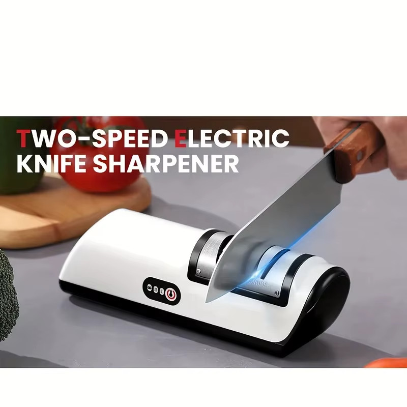 Professional Electric Knife Sharpener - 4-Stage Precision Automatic Kitchen Tool