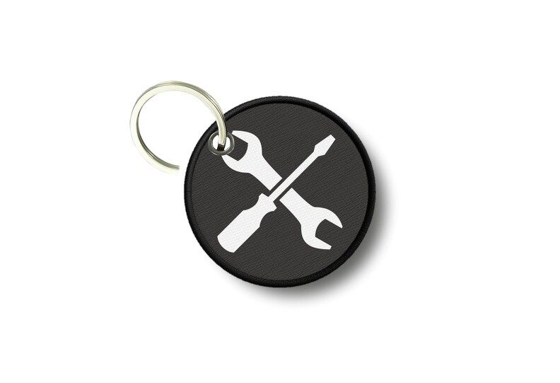 Keychain Round Printed Double-Sided Repair Tools
