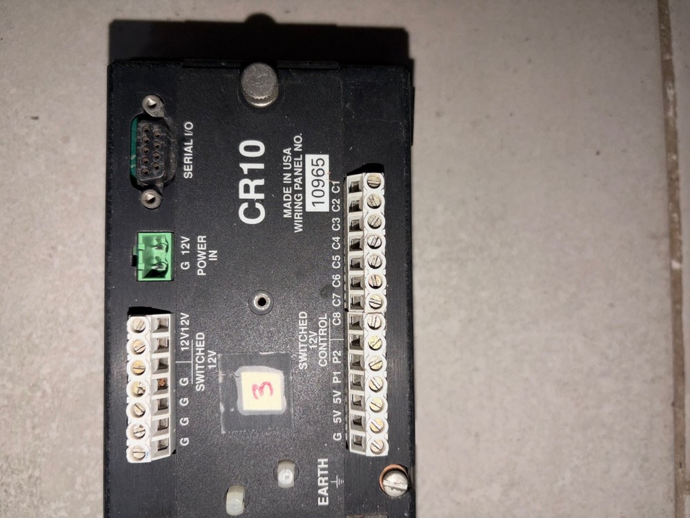Campbell Scientific Micrologger Model CR10X Wiring Panel